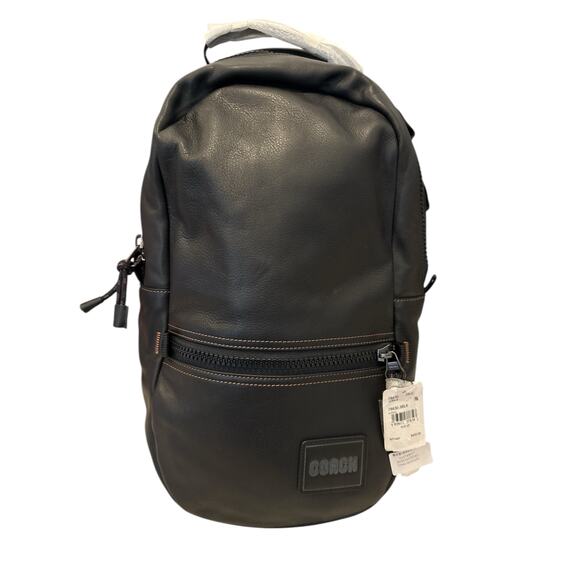 Coach Rucksack Bag Backpack Mens Leather Genuine Black 78830 Pacer New with tags - Picture 1 of 9